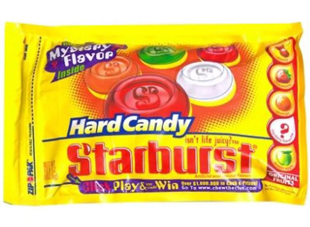 starbursts hard candy