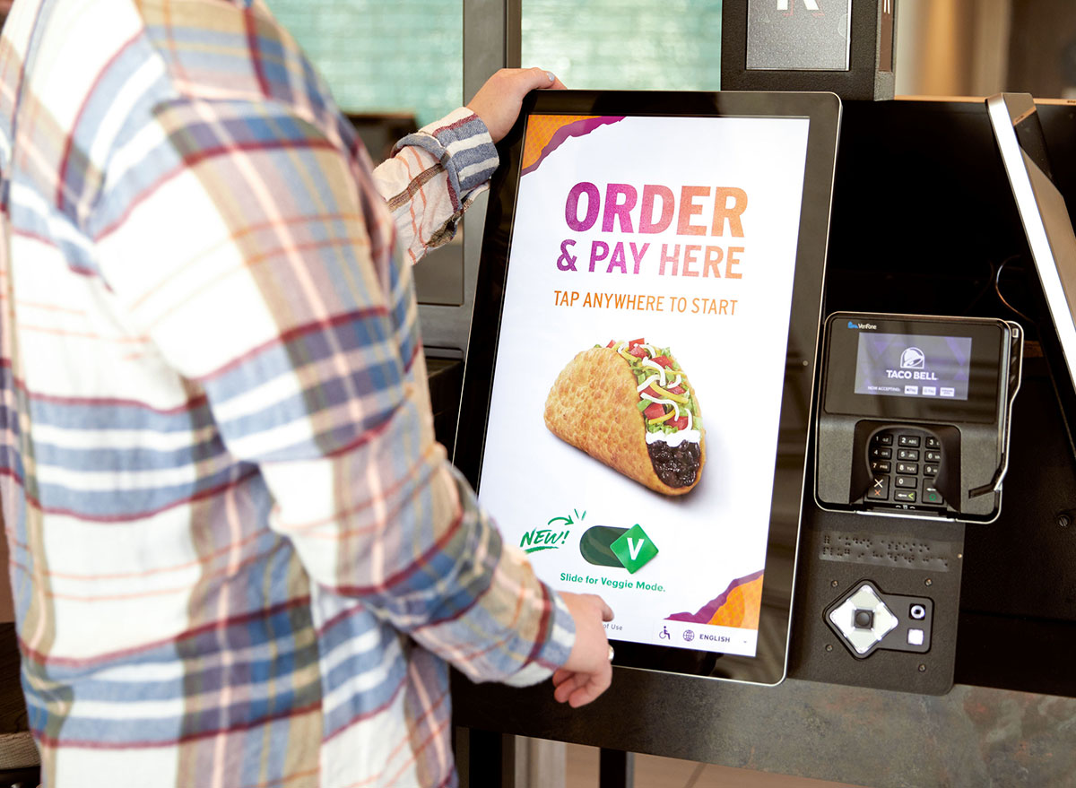 taco bell veggie mode kiosk