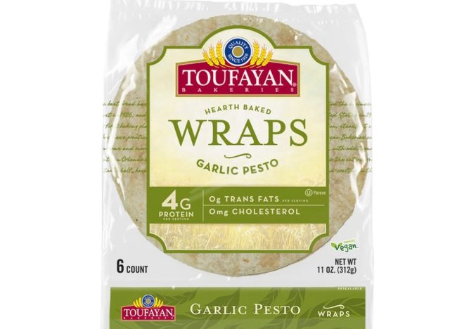 toufayan garlic pesto wraps