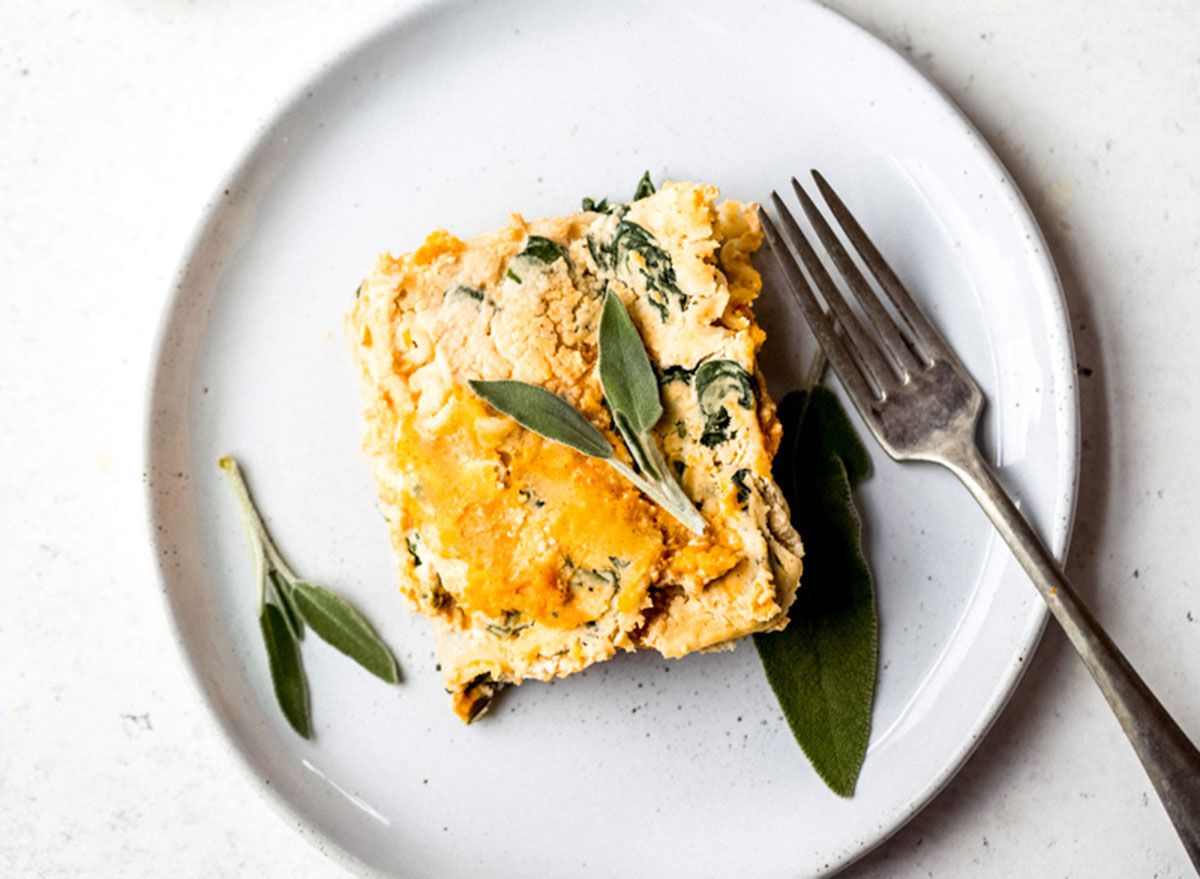 vegan butternut squash lasagna