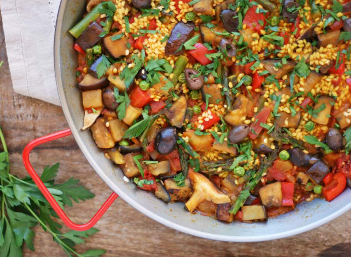 vegetable paella