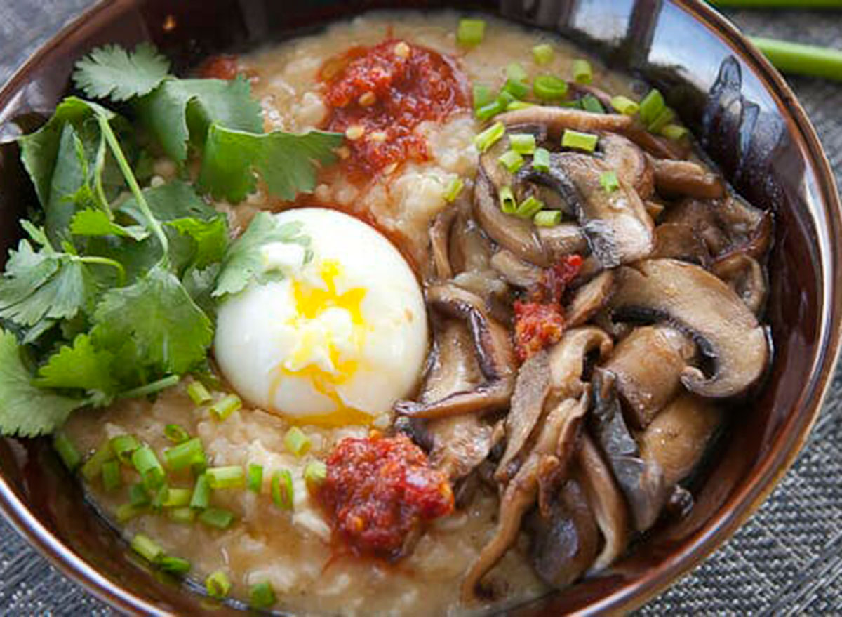 vegetarian rice congee