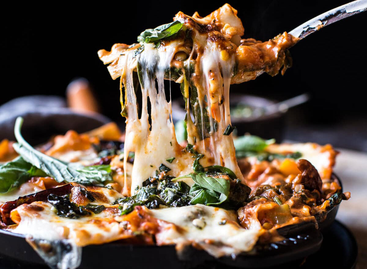 vegetarian skillet lasagna