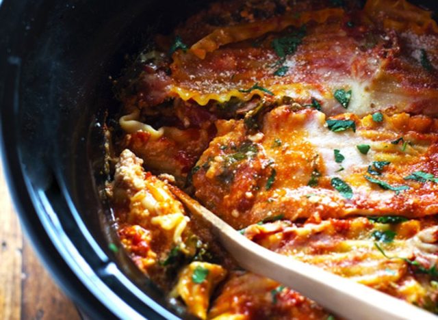 veggie crock-pot lasagna