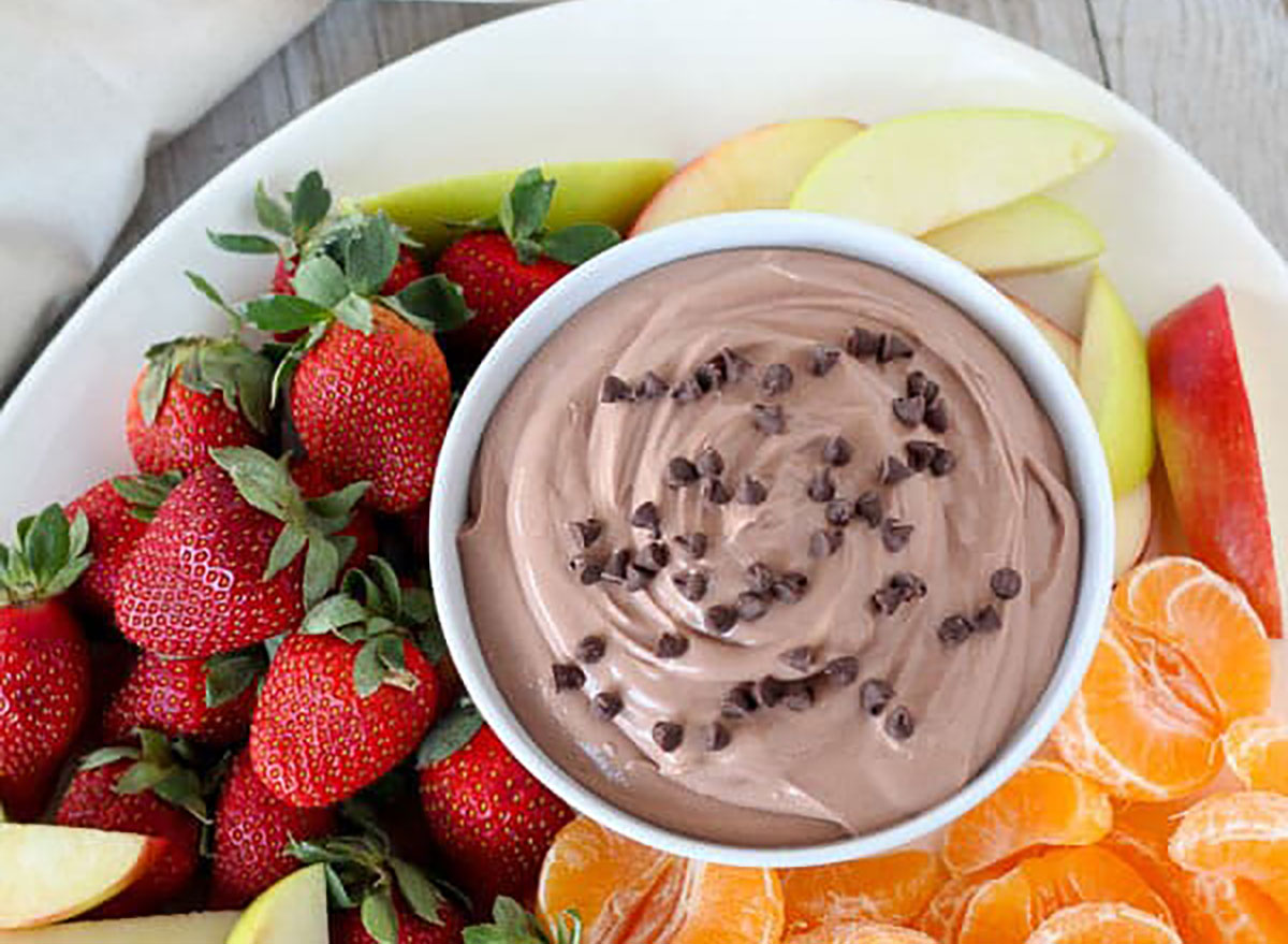Chocolate fruit dip recipe from Julie's Eats and Treats