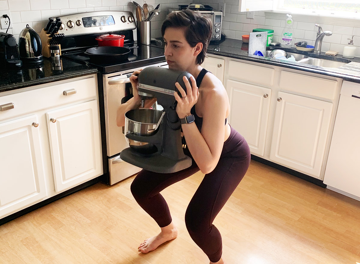 squat with kitchen aid