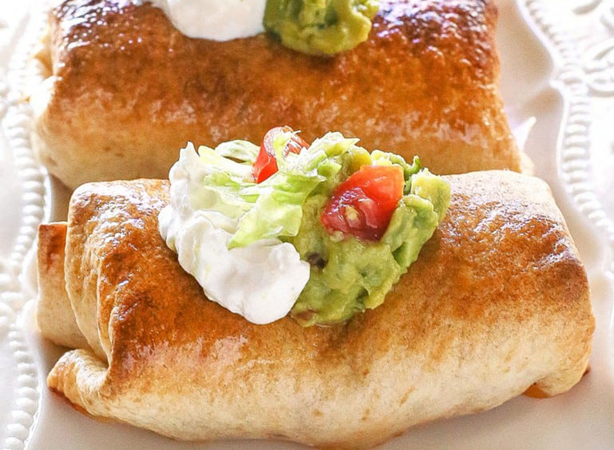 canned chicken recipes baked chimichangas
