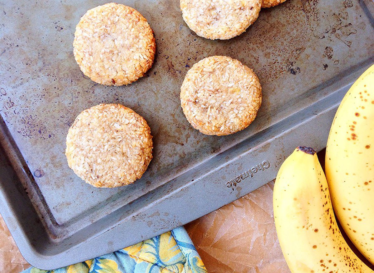 banana coconut cookies