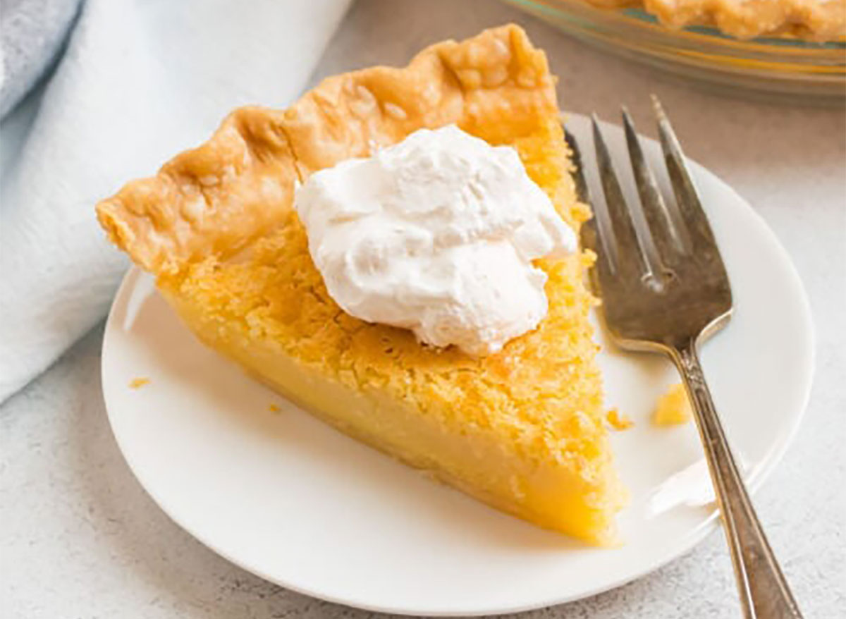 buttermilk pie slice