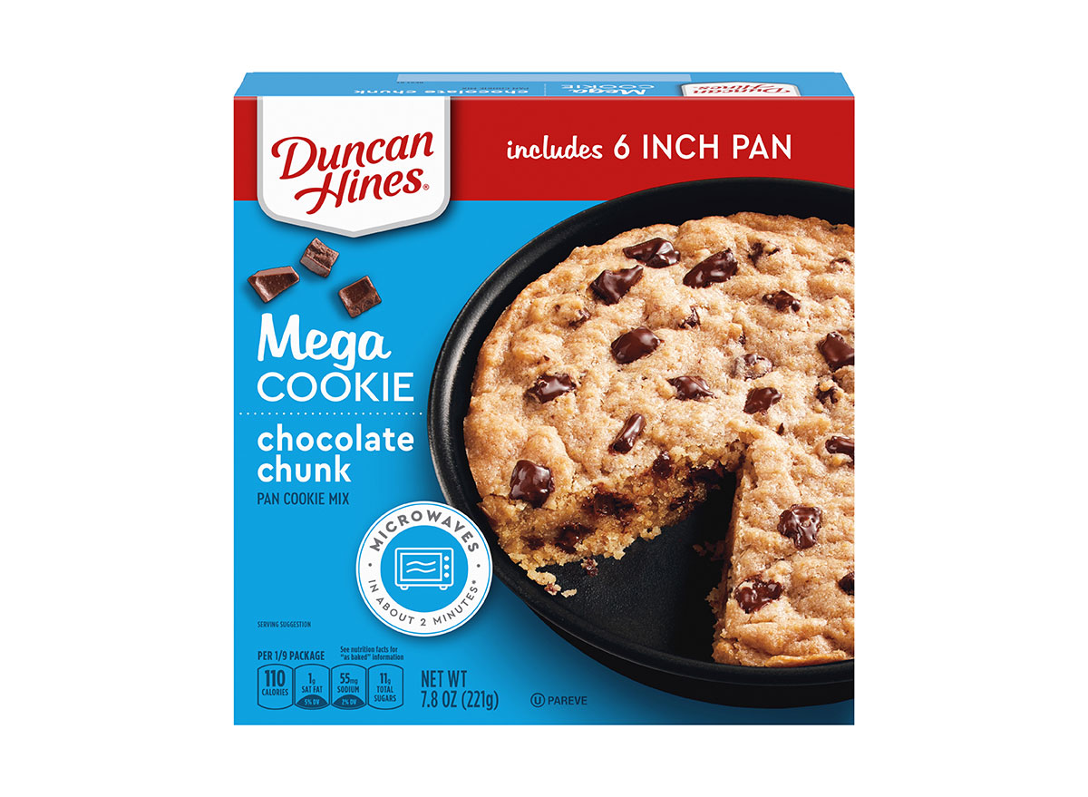 duncan hines skillet cookie mix box