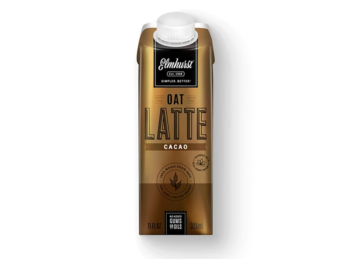 elmhurst bottled oat milk latte