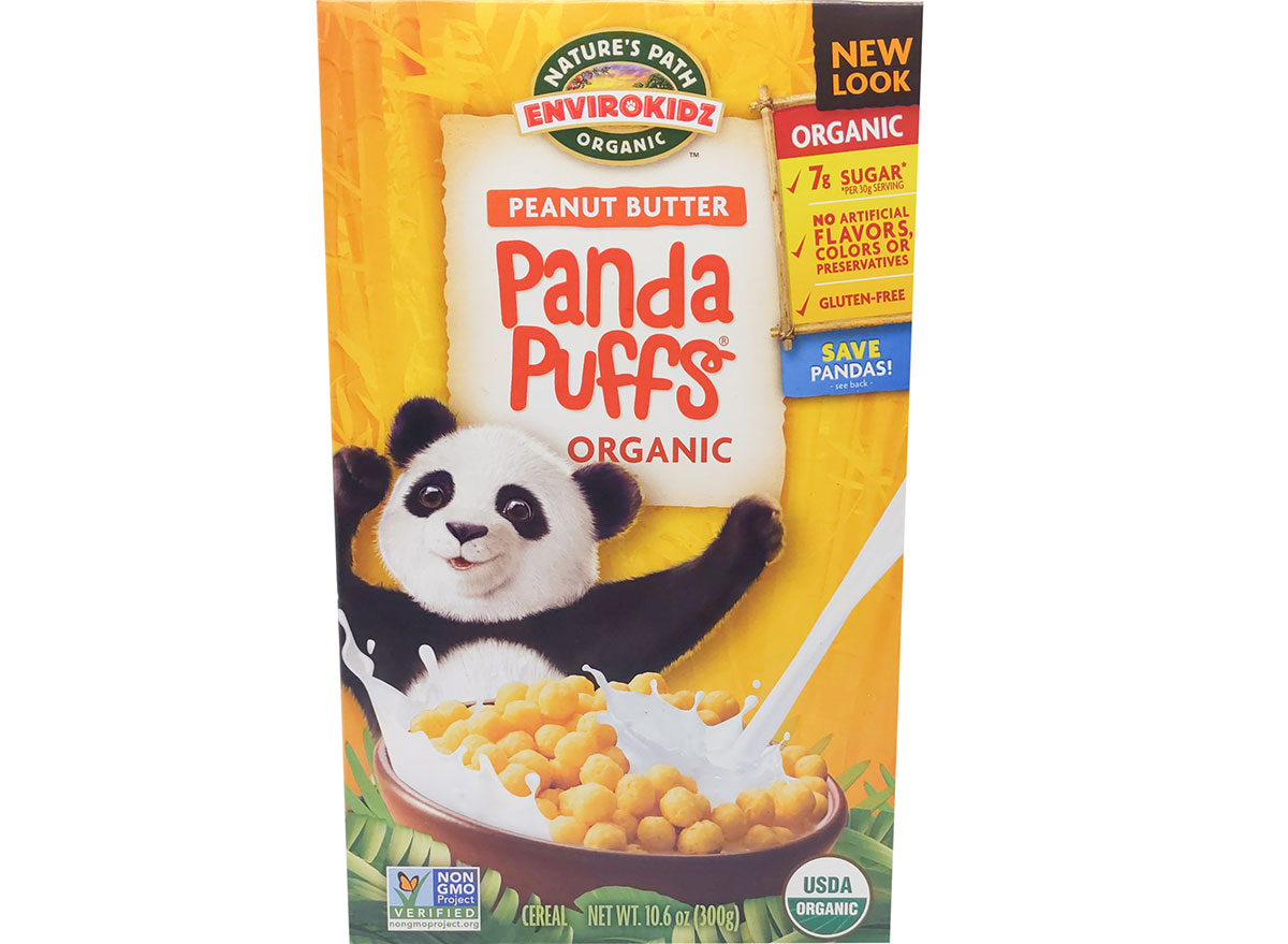 Peanut butter panda puffs