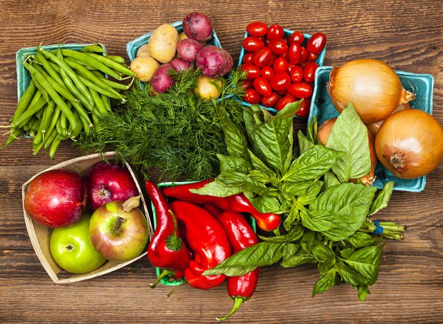 Farmers market fruits and vegetables