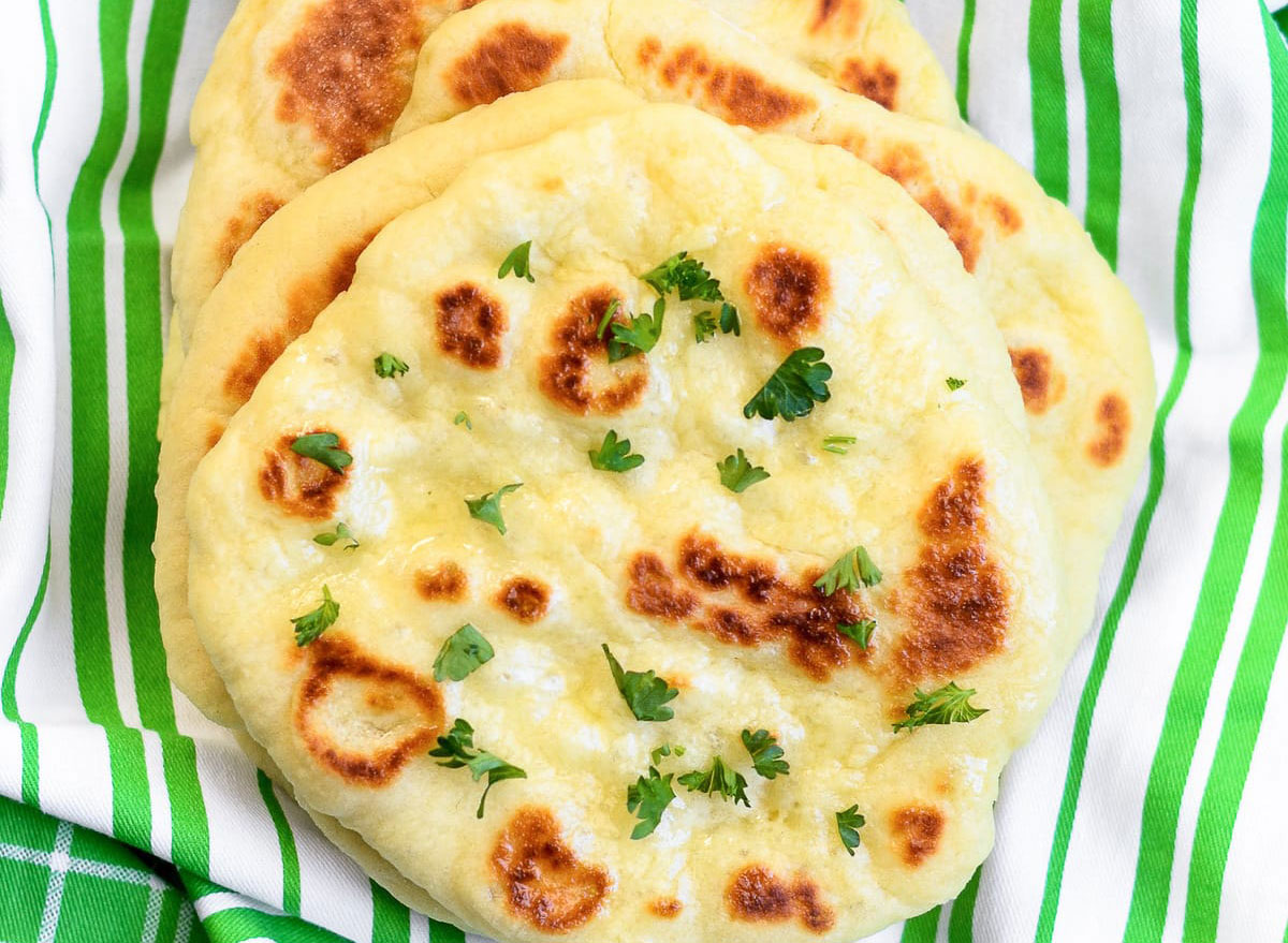 homemade naan bread