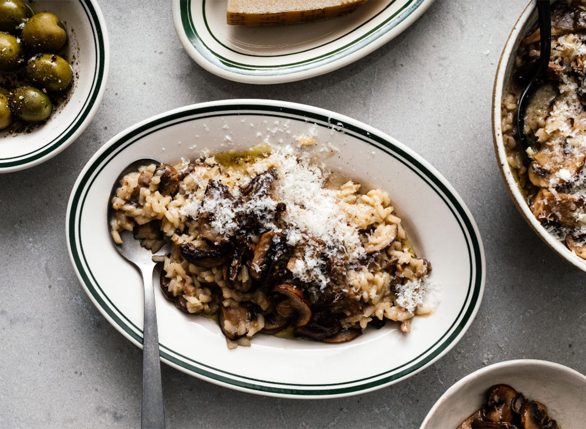 mushroom risotto