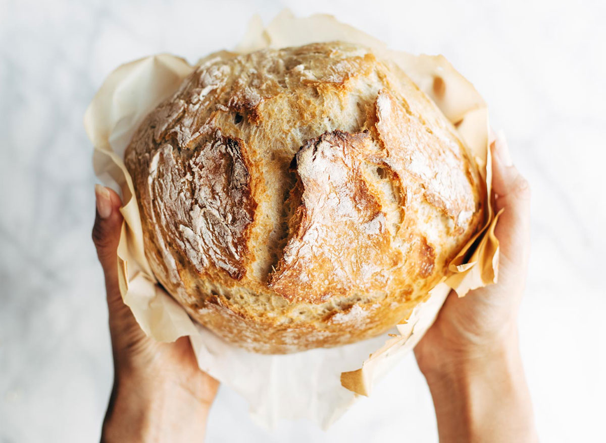 no knead bread loaf