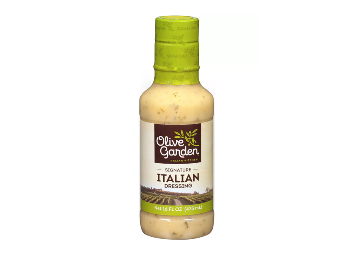 bottle of olive garden italian salad dressing