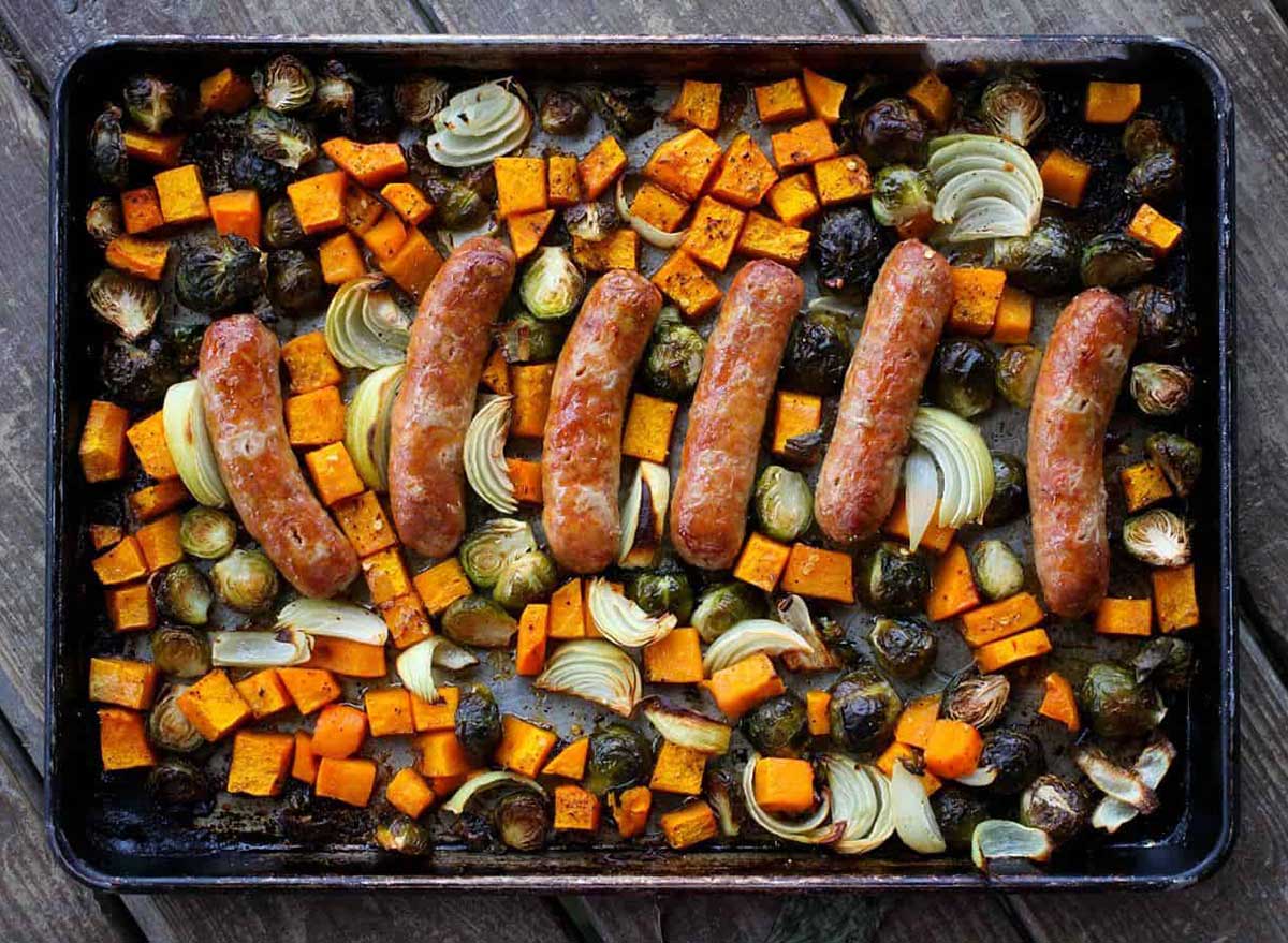 sausage fall veggies