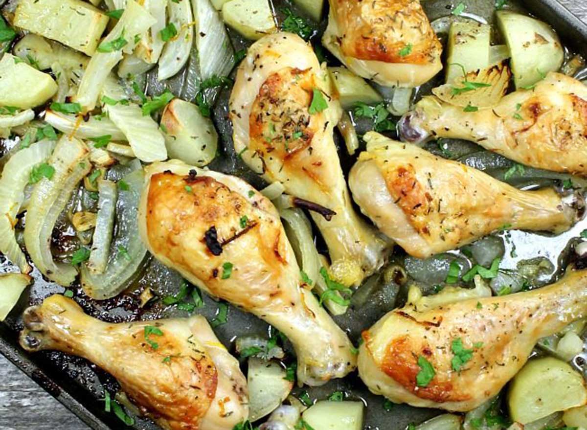 sheet pan chicken legs