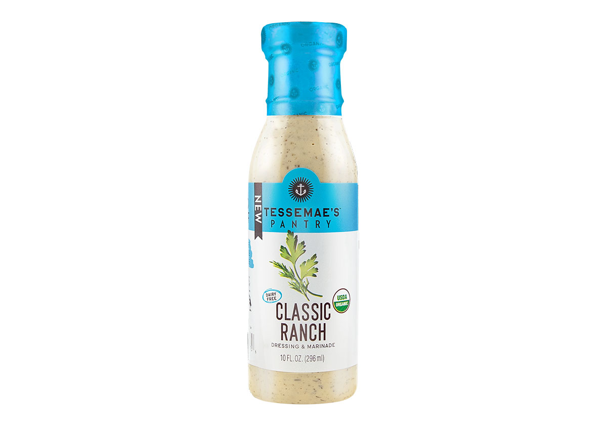 bottle of tessemaes ranch