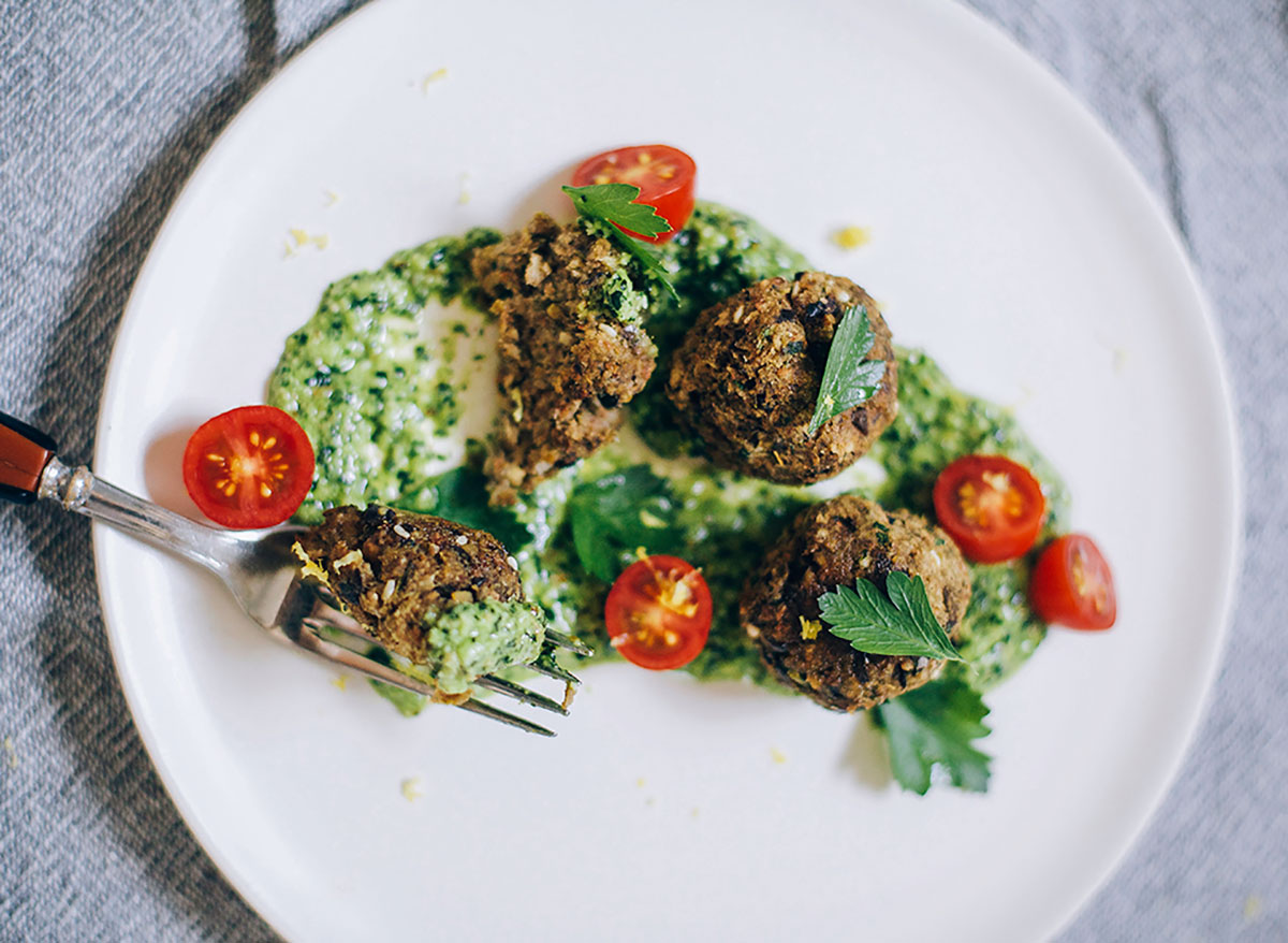 vegan eggplant meatballs