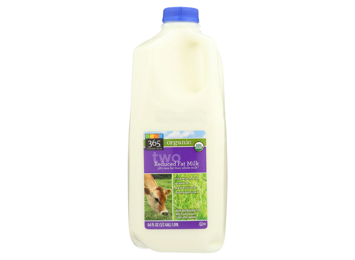 Reduced fat milk