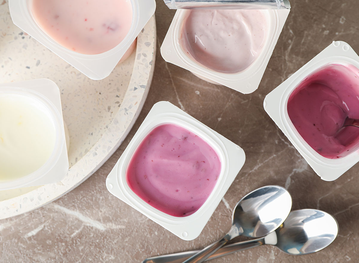 flavored fruit yogurt cups