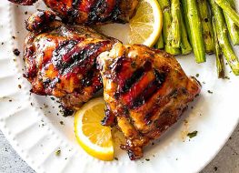 chicken thighs with browns sauce