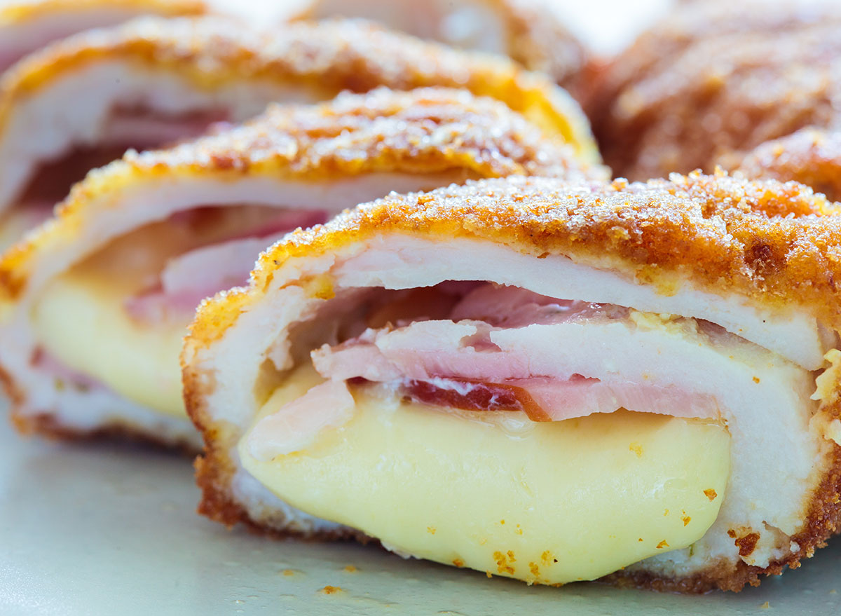 chicken cordon bleu. 