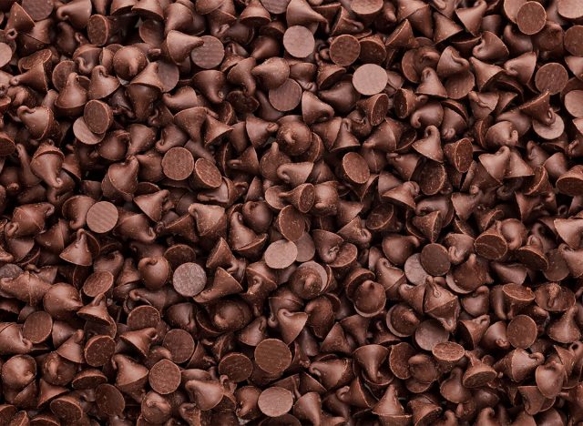 pile of chocolate chips