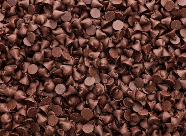 pile of chocolate chips