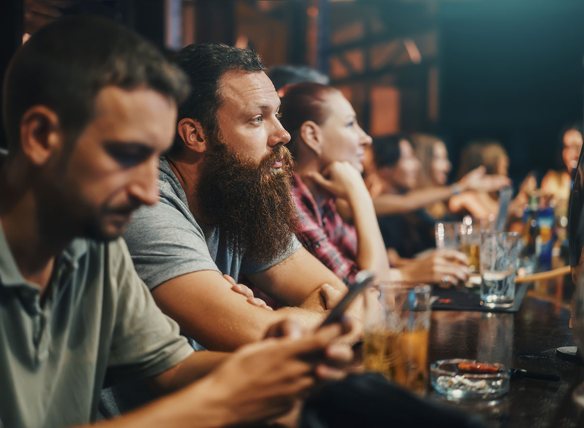 crowded bar seats