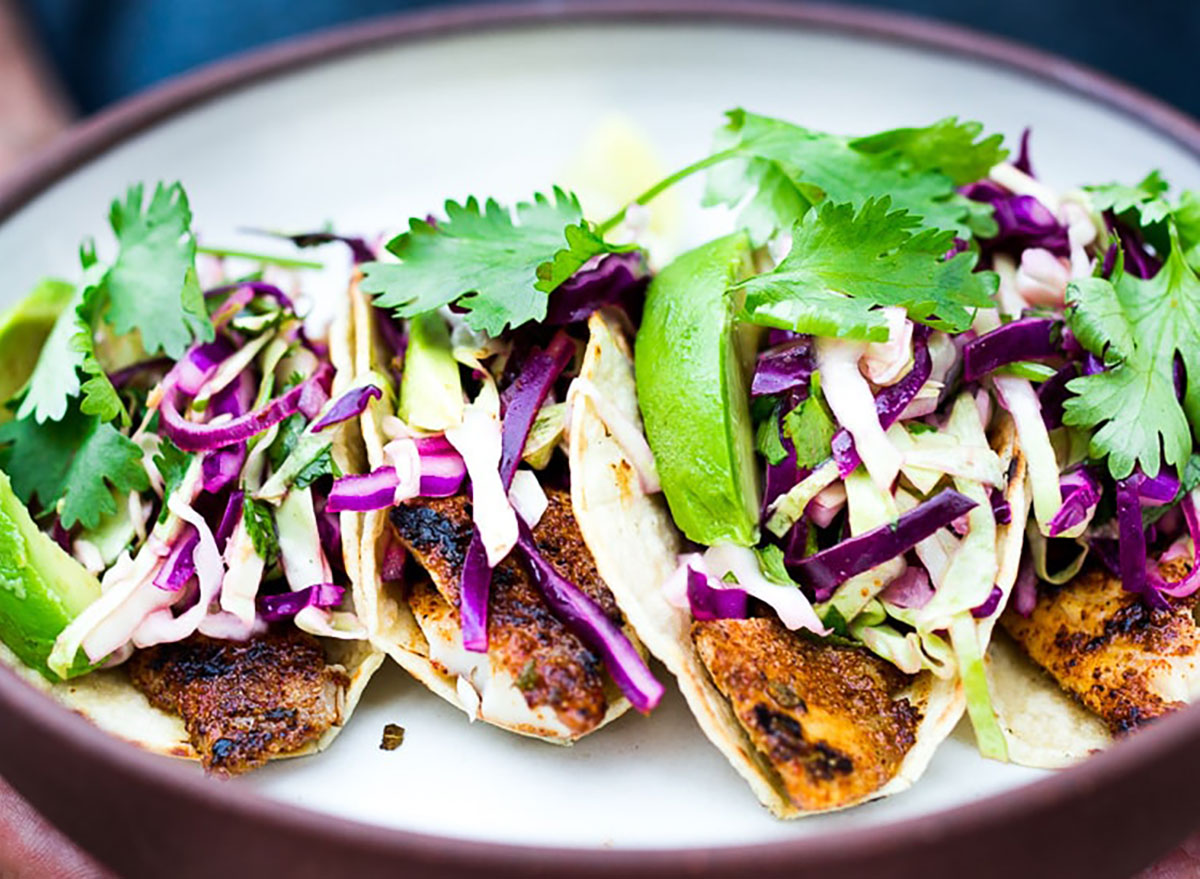 fish tacos with cabbage slaw