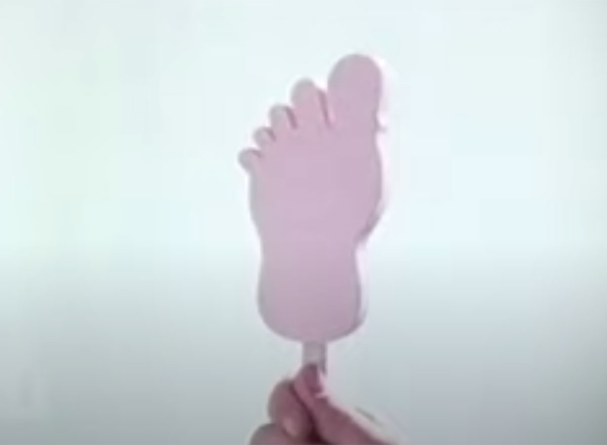 funny feet ice cream on stick