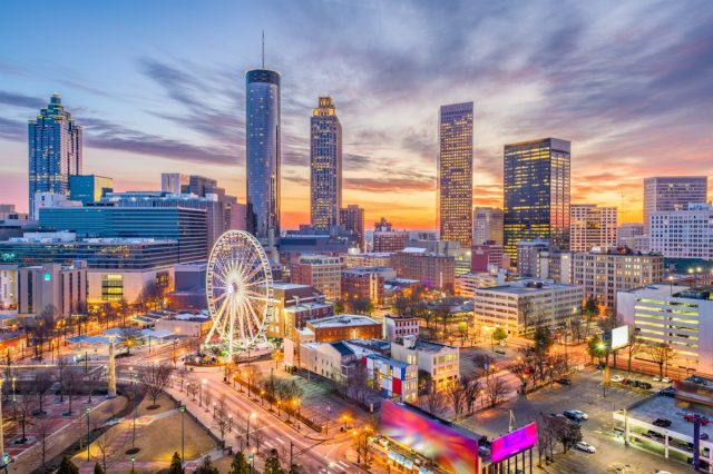 Atlanta, Georgia, USA downtown skyline.