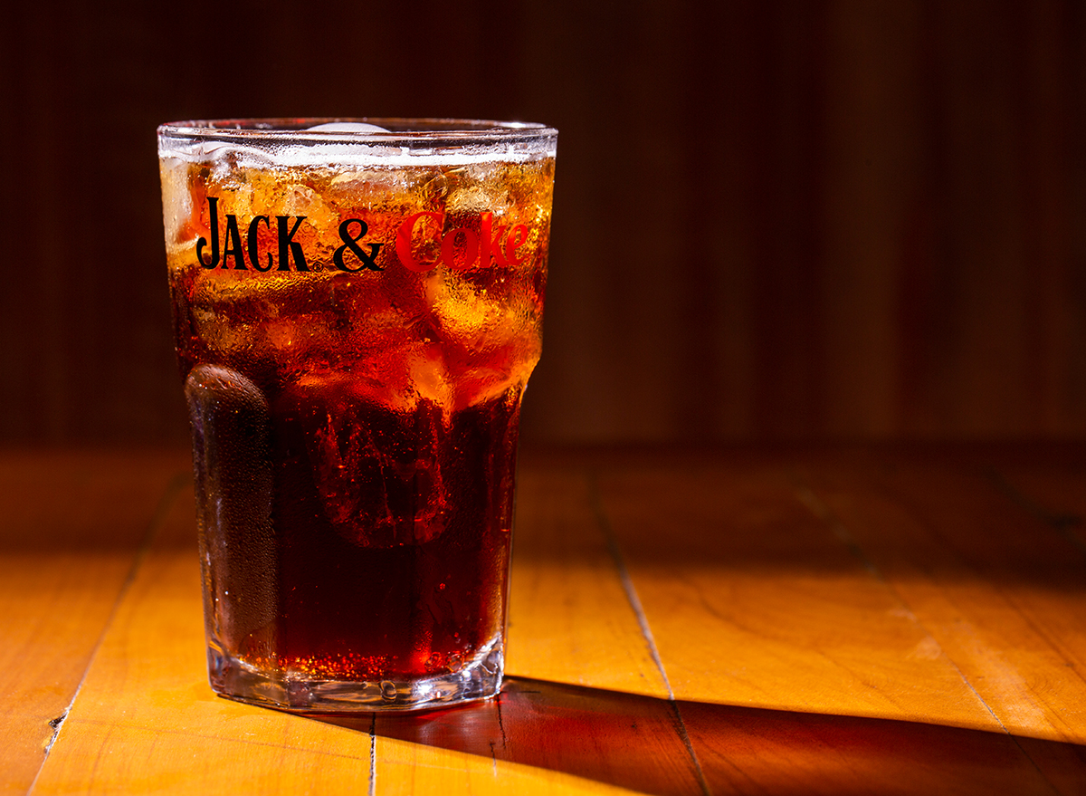 glass of jack and coke