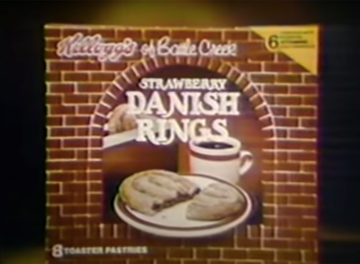 kelloggs danish rings box 1970s