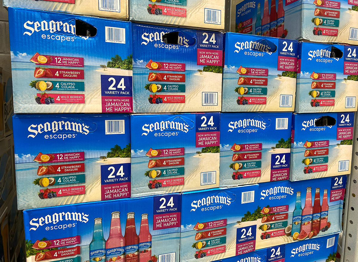 boxes of seagrams wine coolers