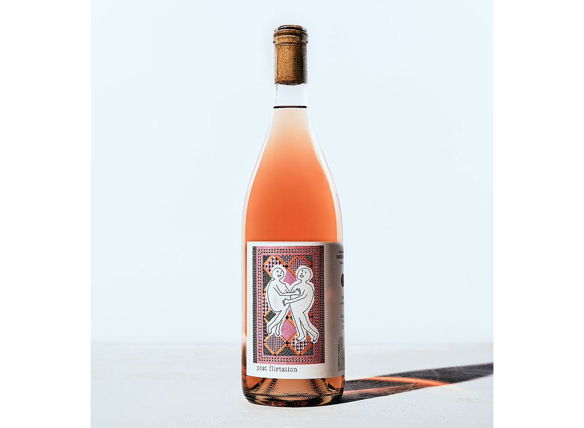 bottle of rose wine from 3 parks wine shop