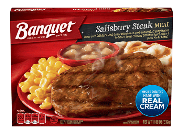 banquet salisbury steak meal