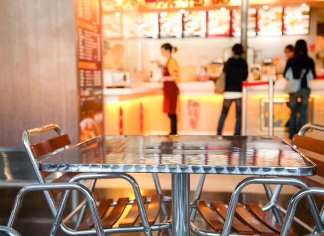 fast food interior