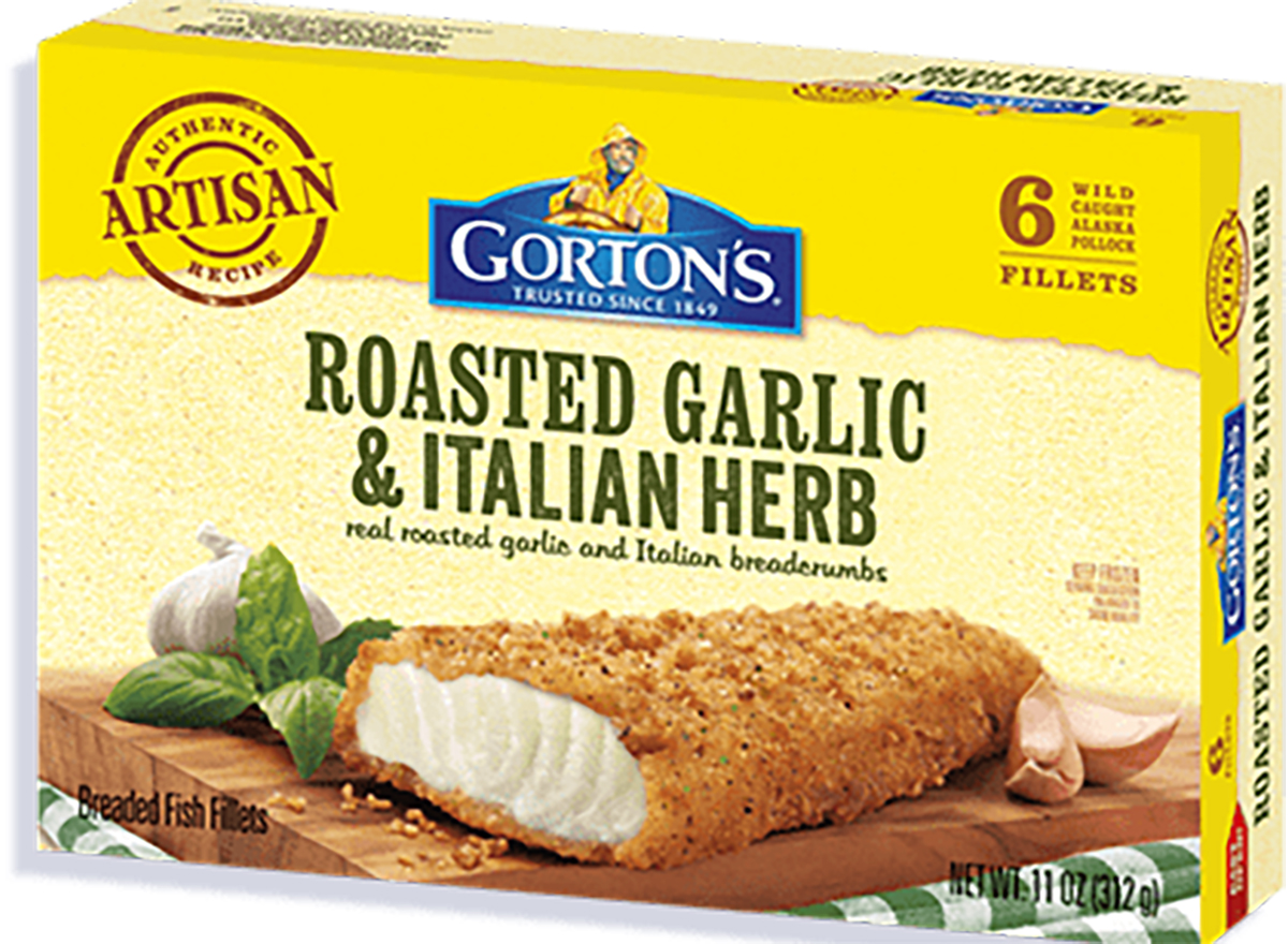 gortons roasted garlic italian herb fish