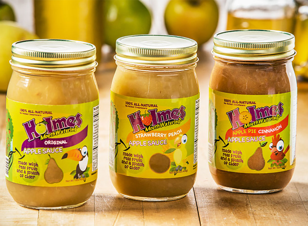 jars of holmes applesauce