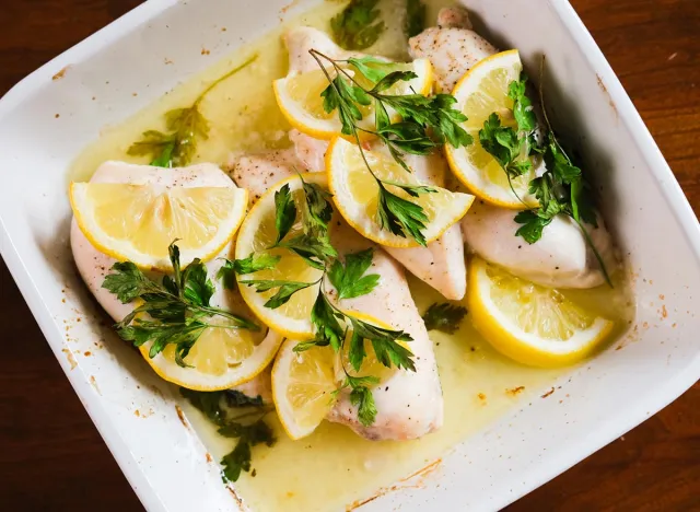 baked lemon chicken with parsley
