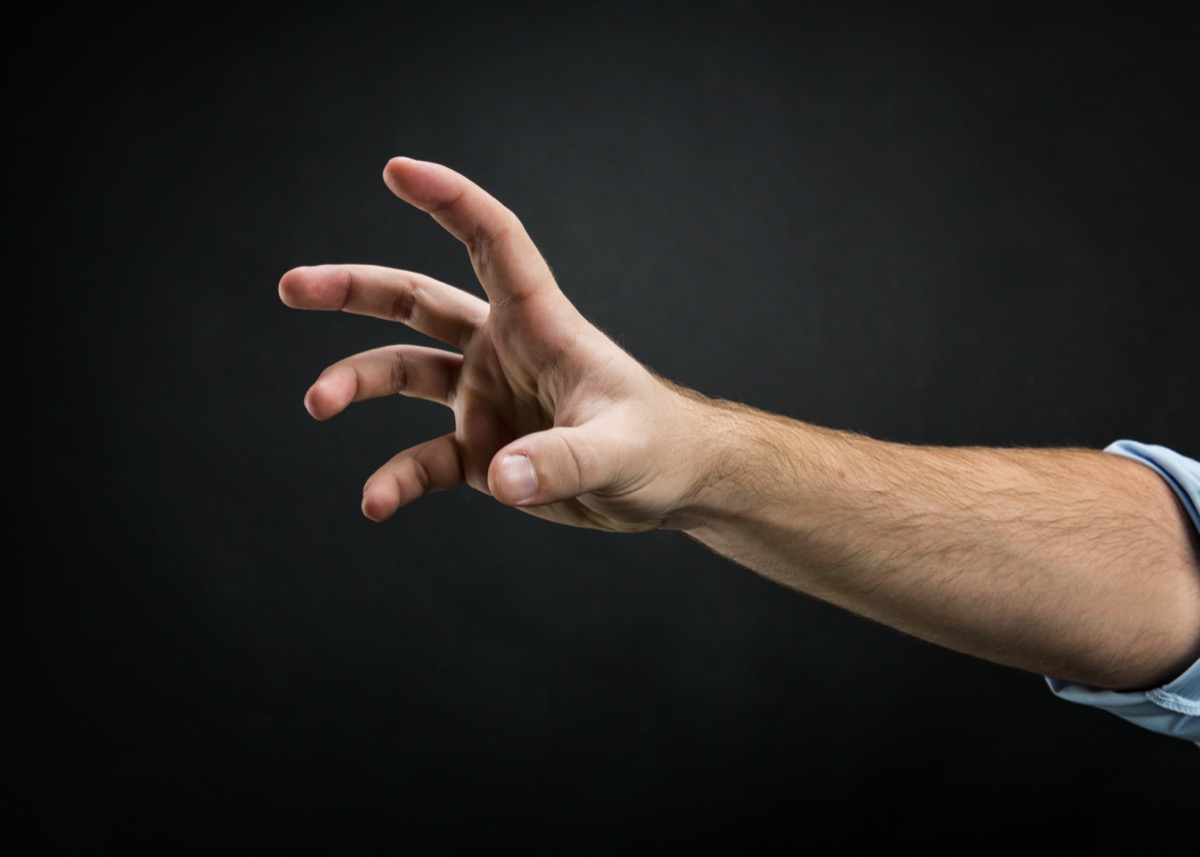 Male's hand