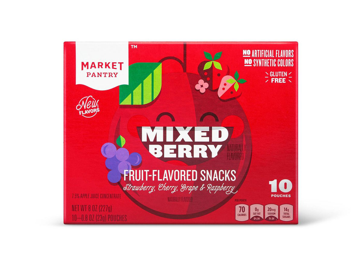 mixed berry fruit snacks