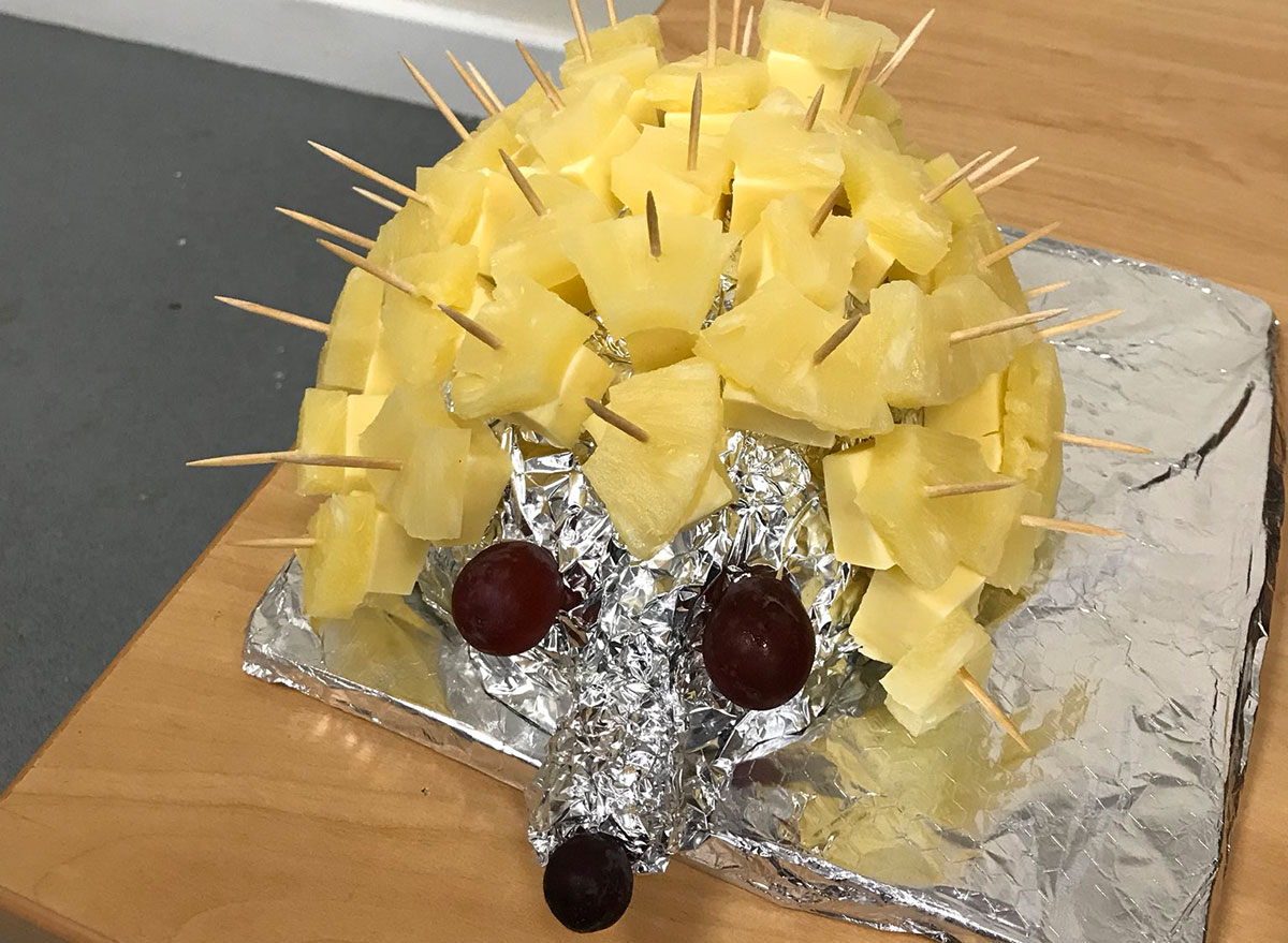 pineapple cheese hedgehog