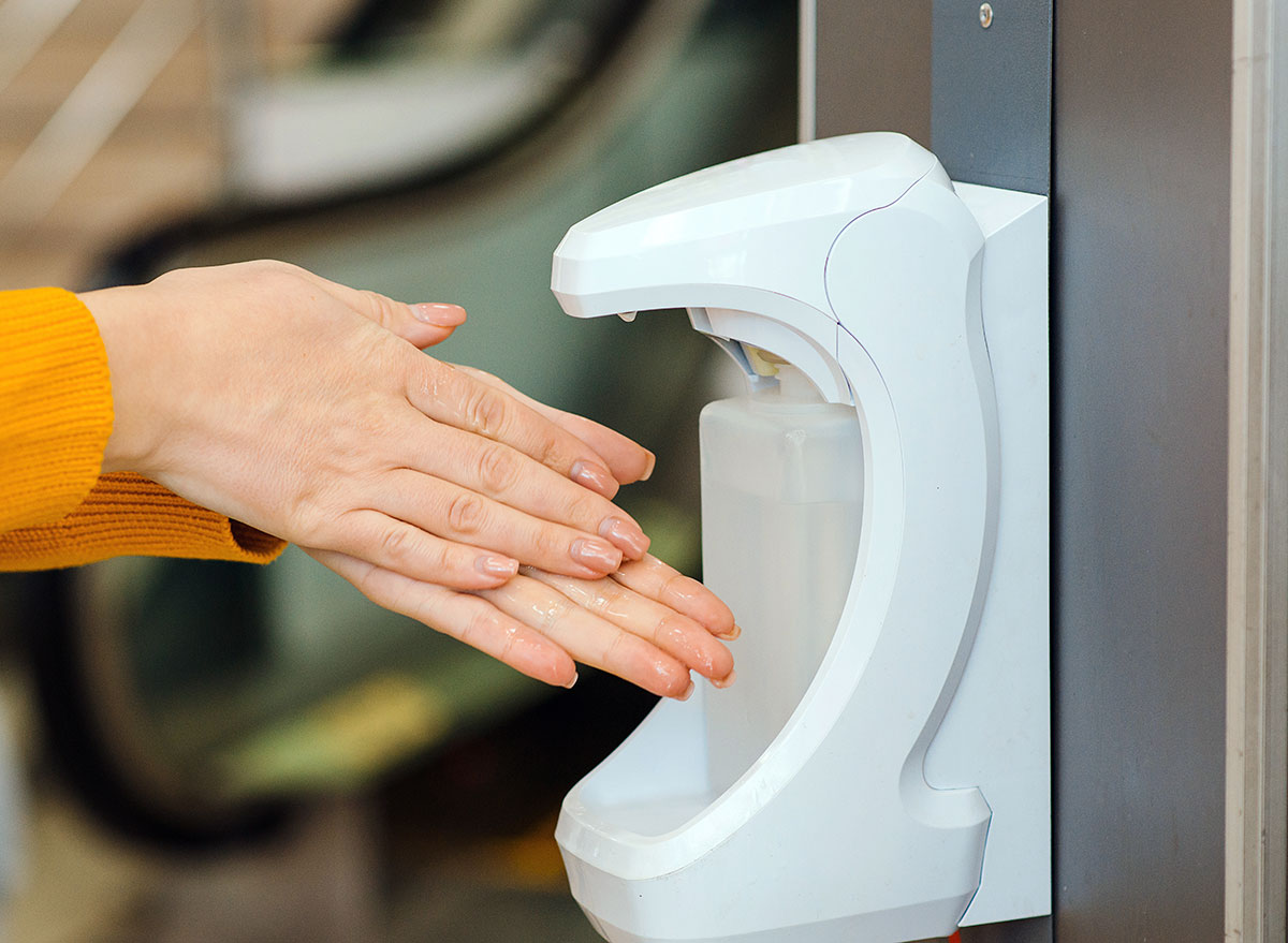 sanitizing station