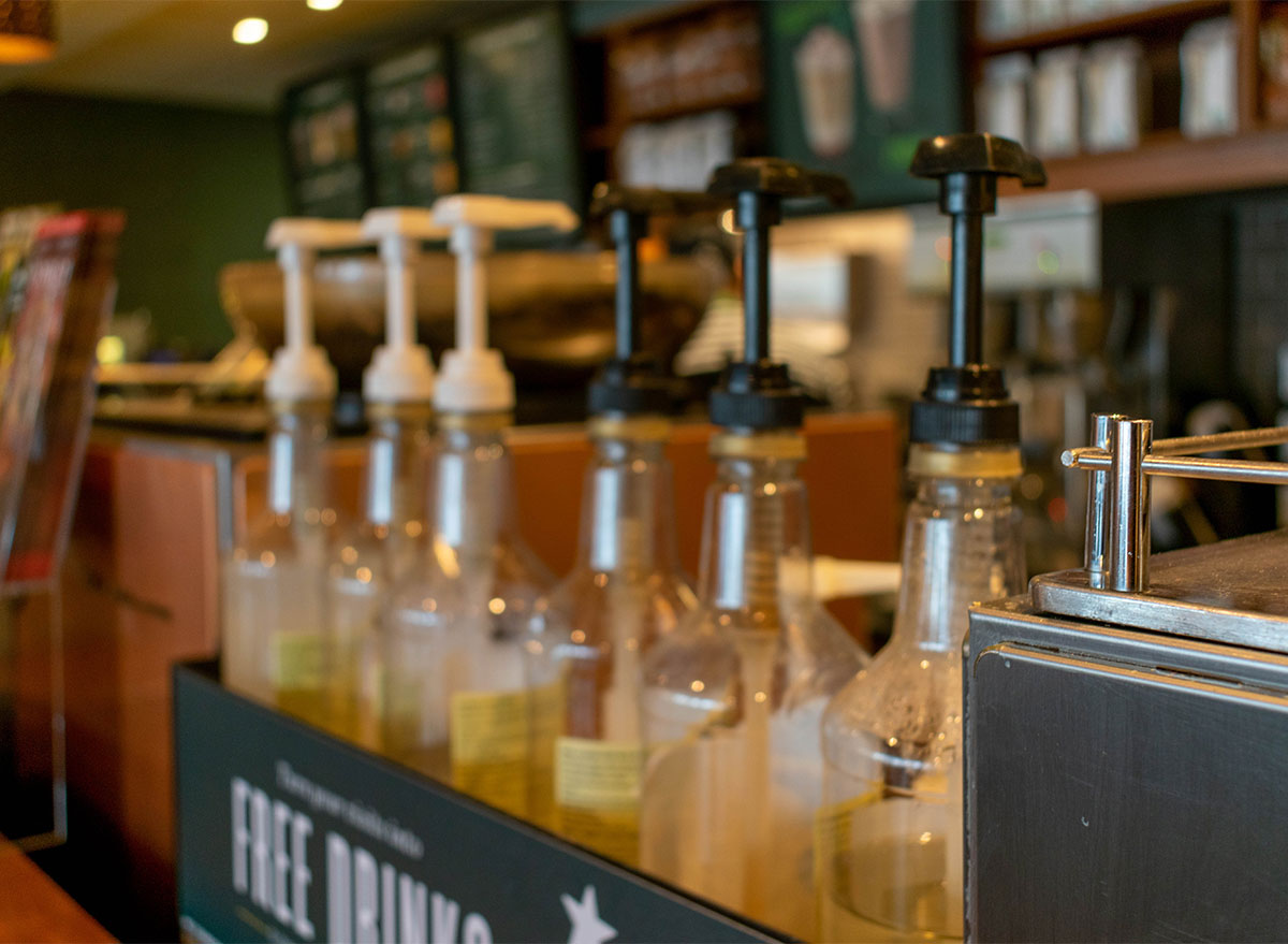 starbucks syrup pumps