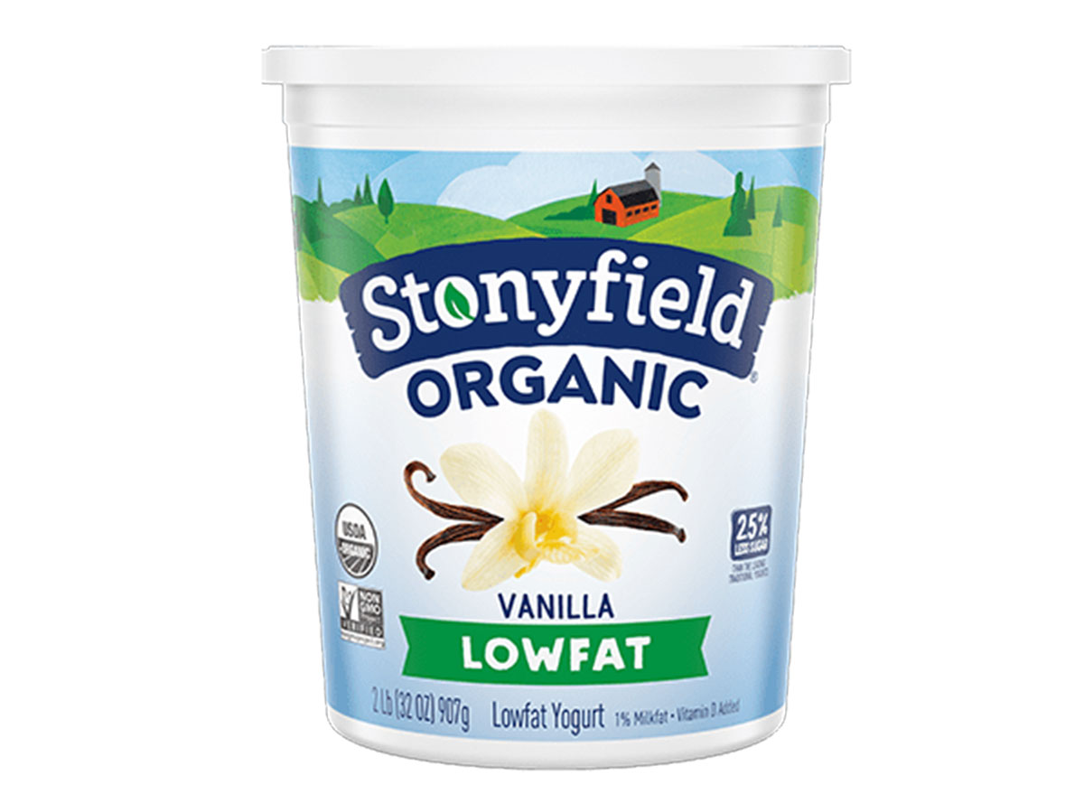 stonyfield vanilla